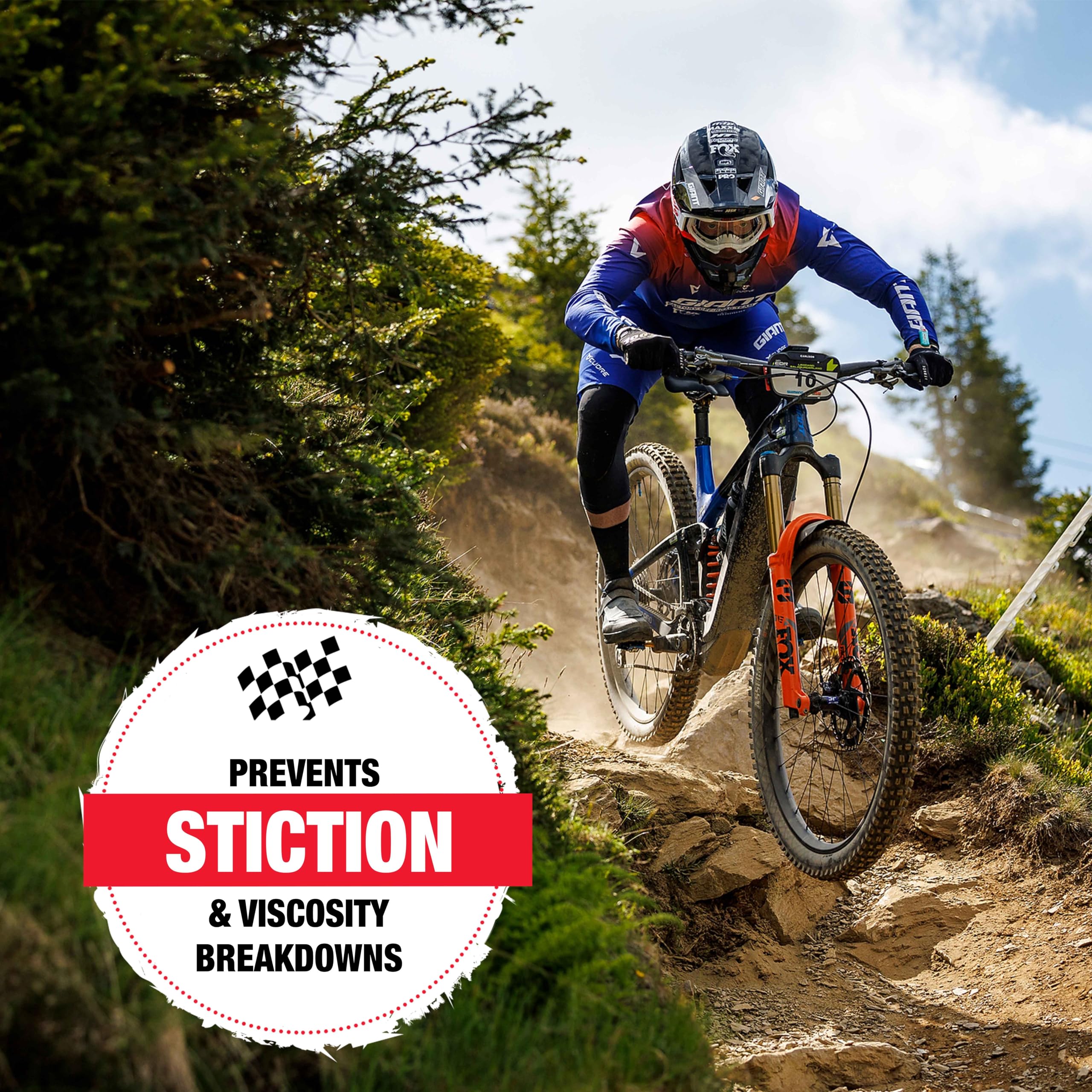 Finish Line 10wt Suspension Shock Oil – Premium Semi-Synthetic Non-Foaming Fluid for All Bicycle Forks and Seals – Consistent Damping and Race Proven Performance – 16oz Bottle - Image 3