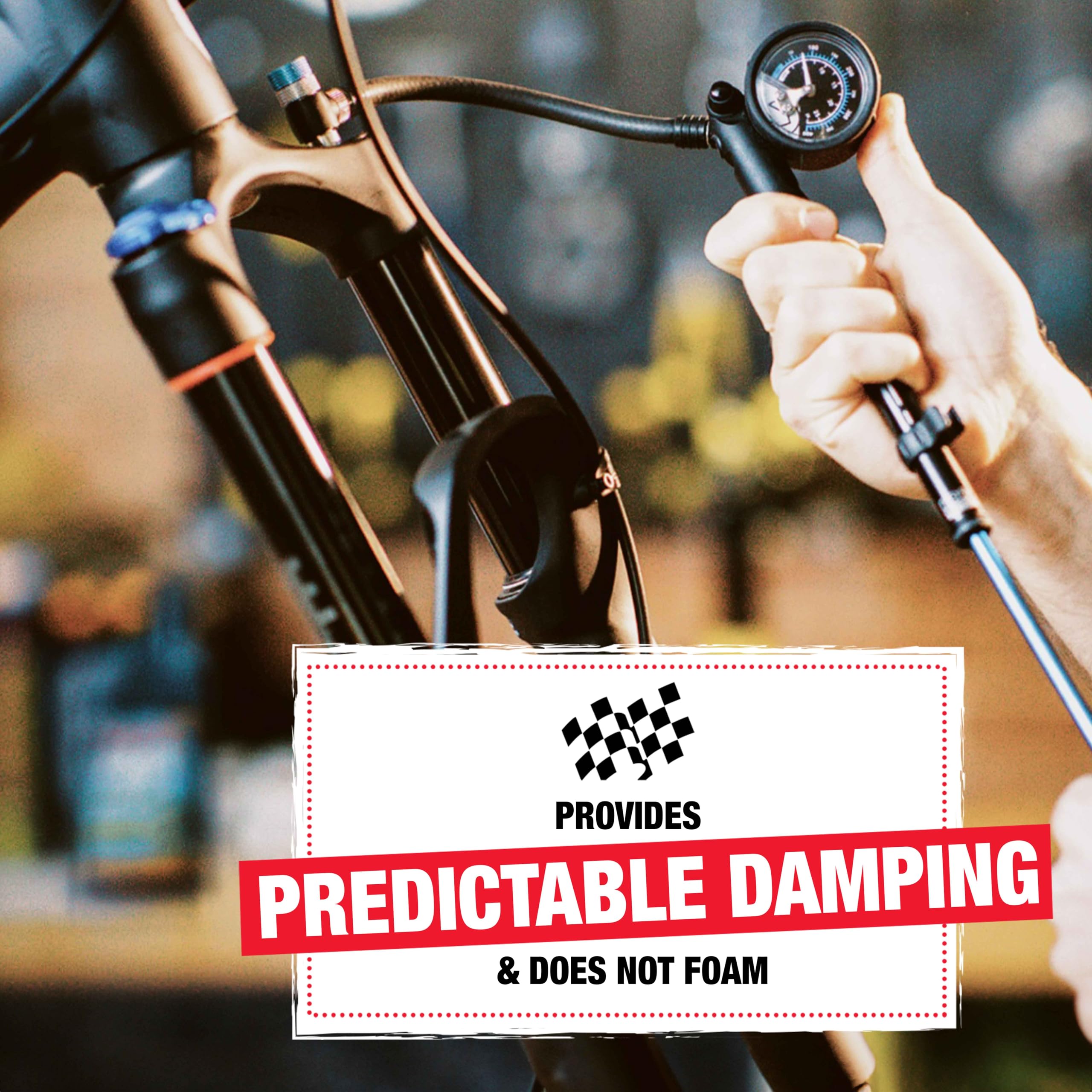 Finish Line 10wt Suspension Shock Oil – Premium Semi-Synthetic Non-Foaming Fluid for All Bicycle Forks and Seals – Consistent Damping and Race Proven Performance – 16oz Bottle - Image 4