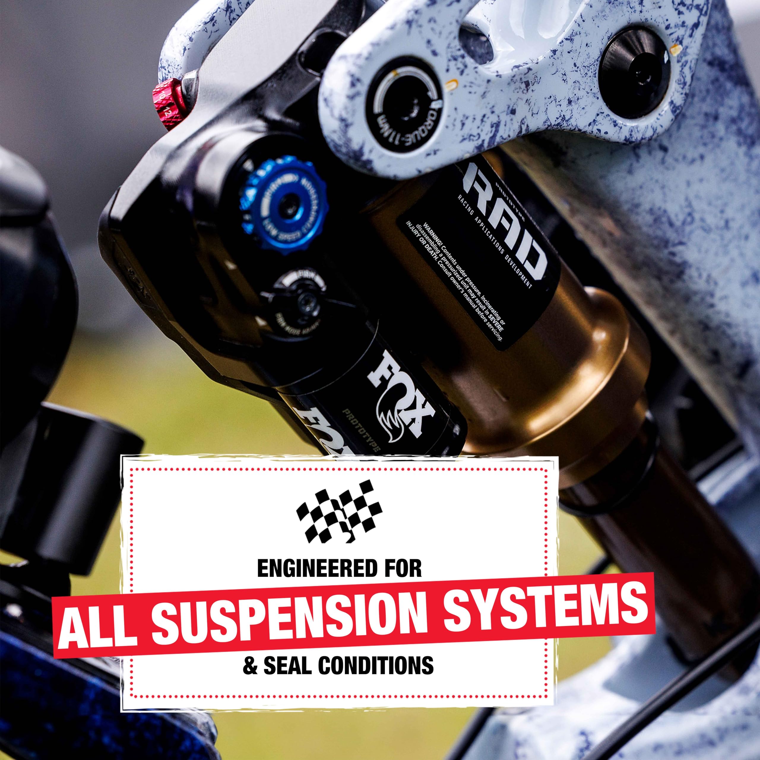 Finish Line 10wt Suspension Shock Oil – Premium Semi-Synthetic Non-Foaming Fluid for All Bicycle Forks and Seals – Consistent Damping and Race Proven Performance – 16oz Bottle - Image 5