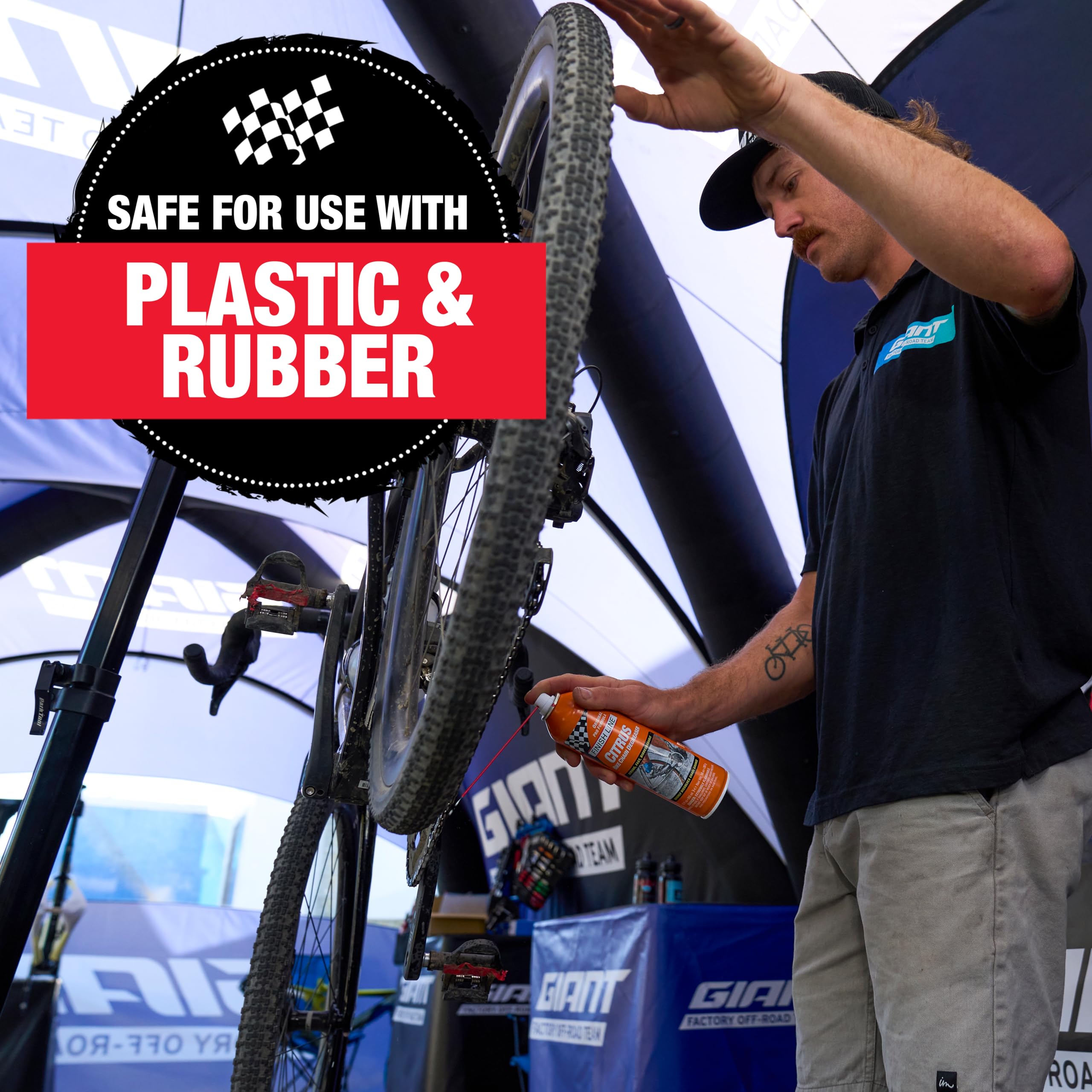 Finish Line Citrus Bike Degreaser – Biodegradable, Non-Toxic Formula with Orange Peel Extracts, Penetrates Deep and Dilutes for Versatile Cleaning, 1 Gallon - Image 4