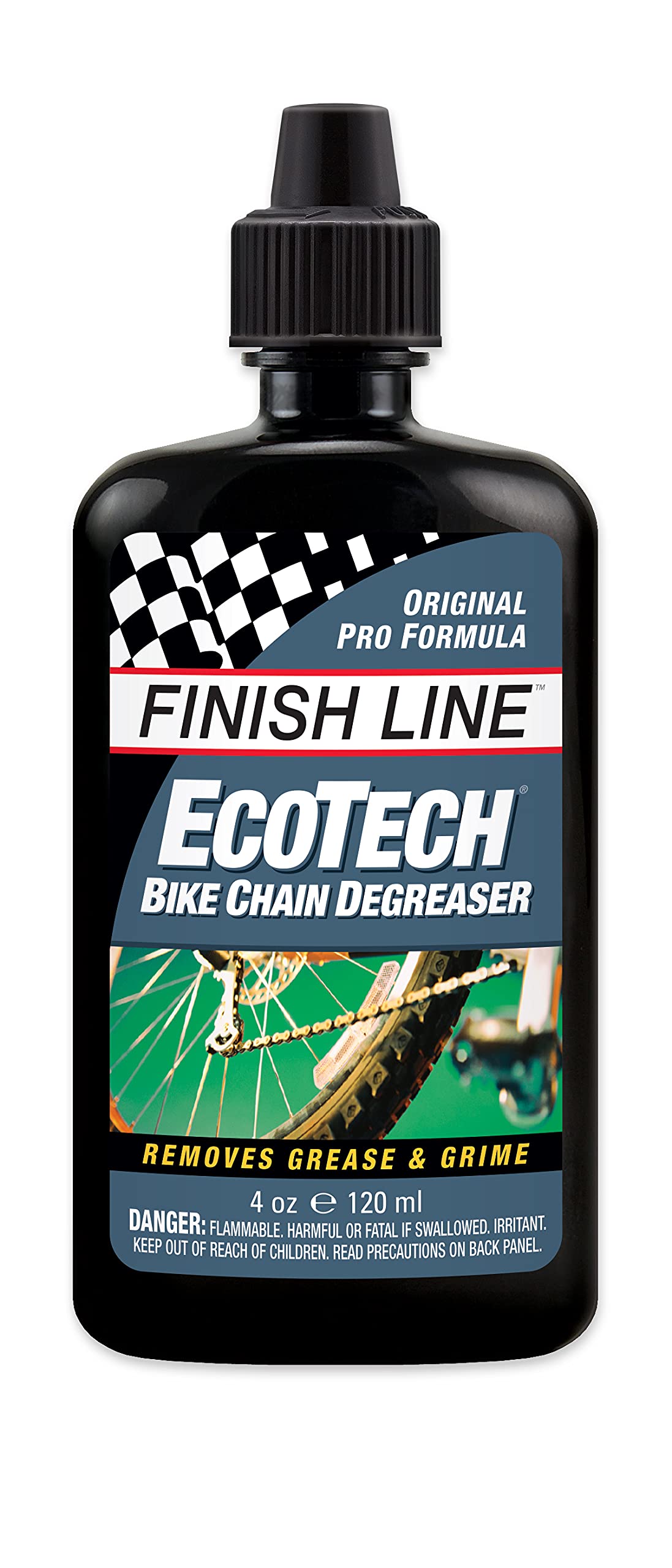 Finish Line Drivetrain Kit for Bicycles, Includes Grunge Brush, 2oz Dry Lube, 4oz EcoTech Degreaser, Complete Bike Cleaning and Lubrication System for Chains, Cassettes, and Drivetrain Components - Image 3