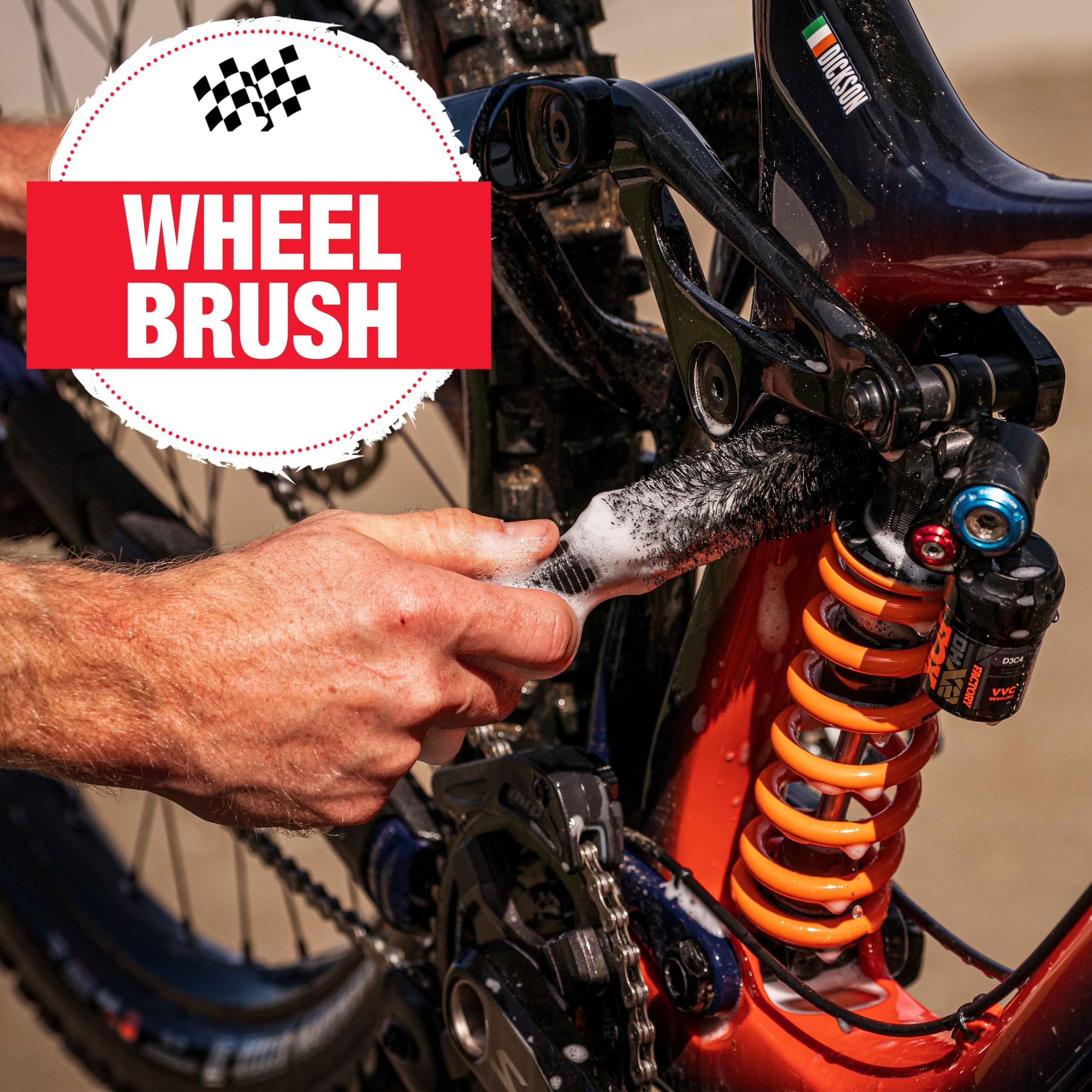 Finish Line Easy-Pro 5 Piece Mechanic’s Bicycle Cleaning Brush Set – Professional-Grade Kit with Chain Keeper, Durable Multi-Surface Brushes - Image 5