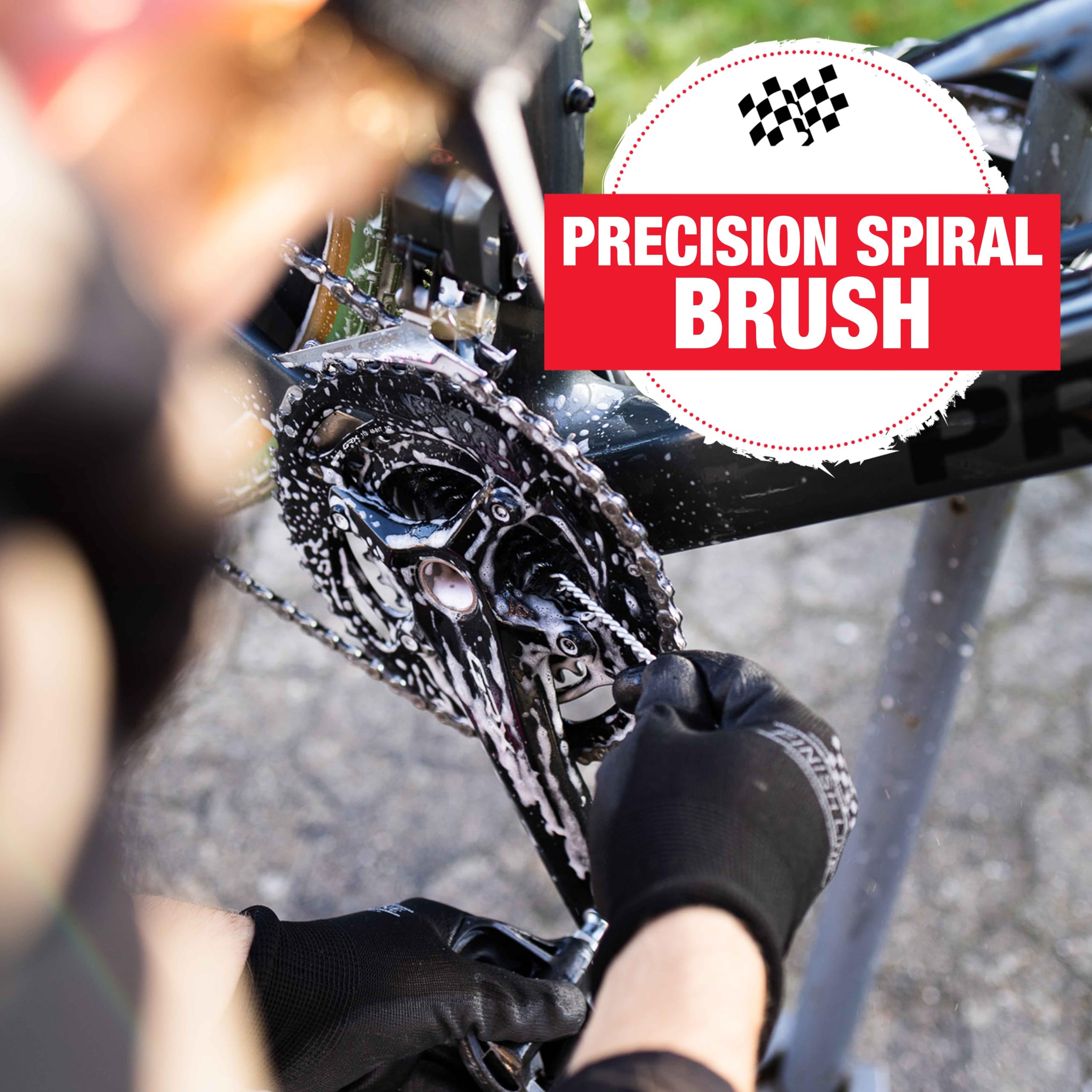 Finish Line Easy-Pro 5 Piece Mechanic’s Bicycle Cleaning Brush Set – Professional-Grade Kit with Chain Keeper, Durable Multi-Surface Brushes - Image 6