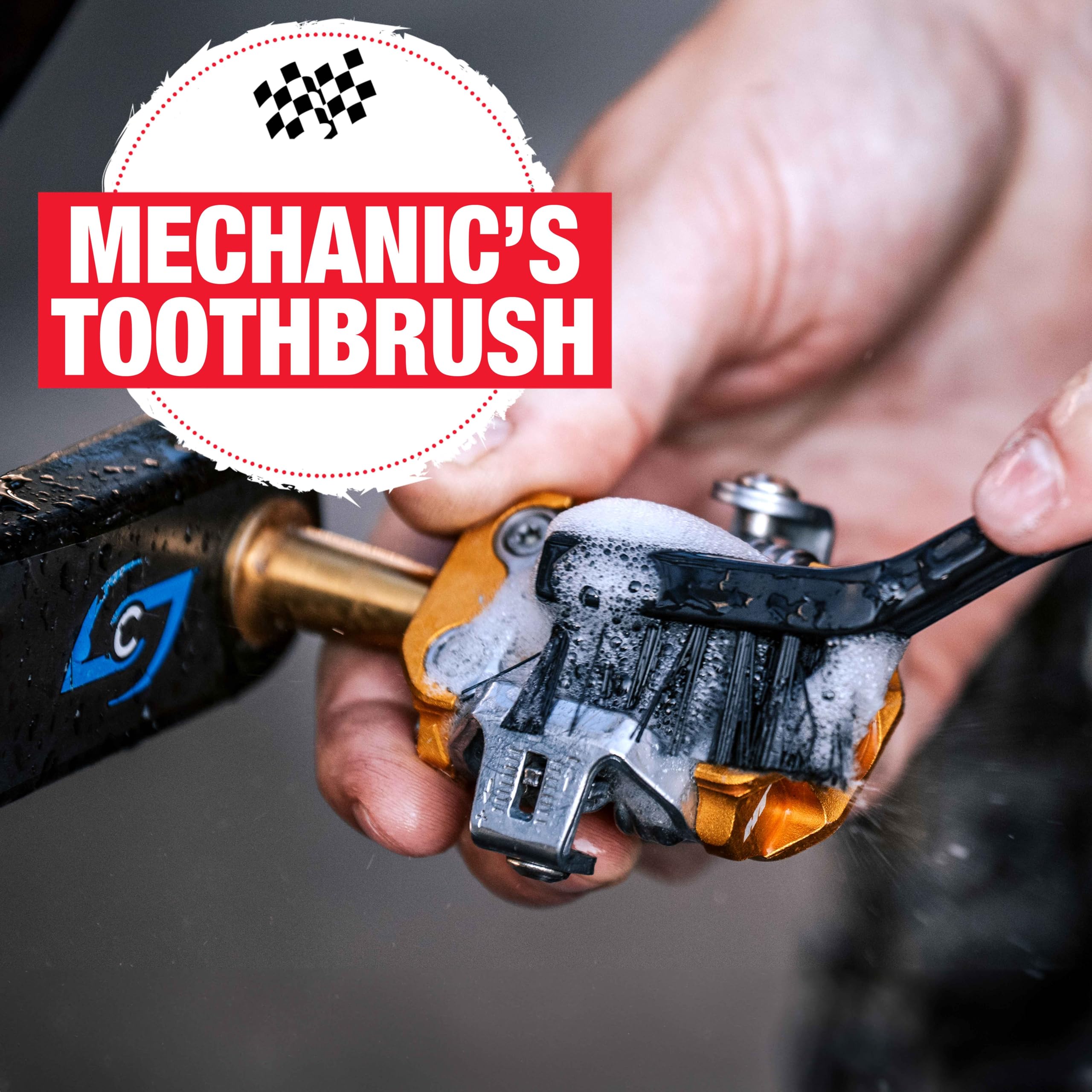 Finish Line Easy-Pro 5 Piece Mechanic’s Bicycle Cleaning Brush Set – Professional-Grade Kit with Chain Keeper, Durable Multi-Surface Brushes - Image 8