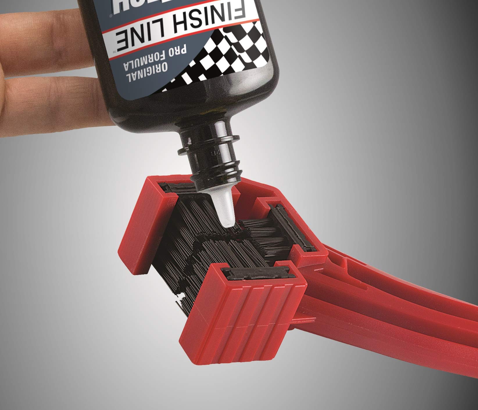 Finish Line Grunge Brush Bike Chain & Gear Cleaner – Dual-Sided Bristles for Chains, Cassettes & Hard-to-Reach Areas - Image 5